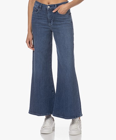 FRAME Le Palazzo Cropped Stretch Jeans - Temple