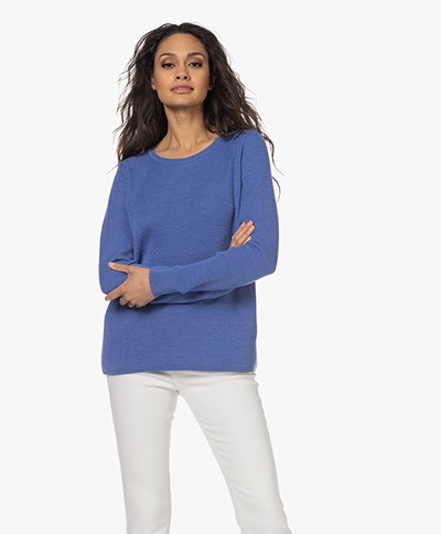 Sibin/Linnebjerg Piper Merino Woolen Sweater - Clear Blue