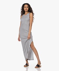 Neeve The Florence Striped Rib Jersey Tank Dress - Tempest/Off White