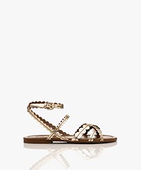 See by Chloé Kaddy Leather Sandals - Light Gold