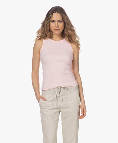 Josephine & Co Cotton Ribbed Jersey Tank Top - Light Pink