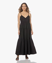 Róhe Milou Maxi Tiered Dress - Black 