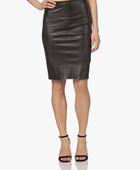 Wolford Jenna Vegan Leather Pencil Skirt - Black