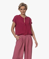 by-bar Lode Blouse with Short Sleeve - Cerise