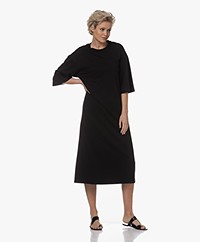 Drykorn Naristo Lyocell Blend Jersey T-shirt Dress - Black