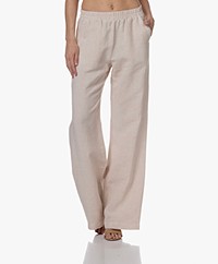 no man's land Tencel and Linen Pull-on Pants - Linen