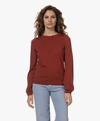 Plein Publique La Coeur Merino Wool Sweater - Rosewood