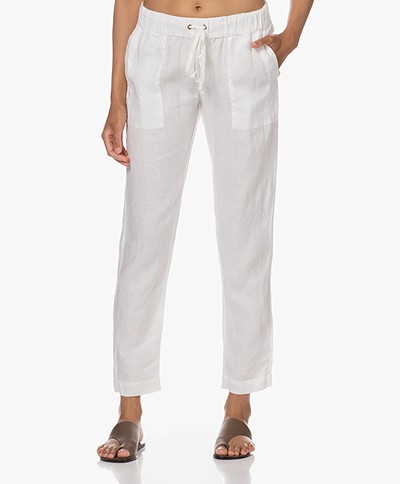 Enza Costa Easy Linen Pants - White