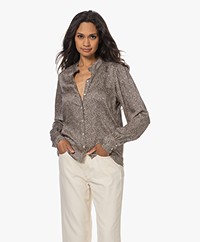 Plein Publique La Paz Satin Print Shirt - Mini Panther
