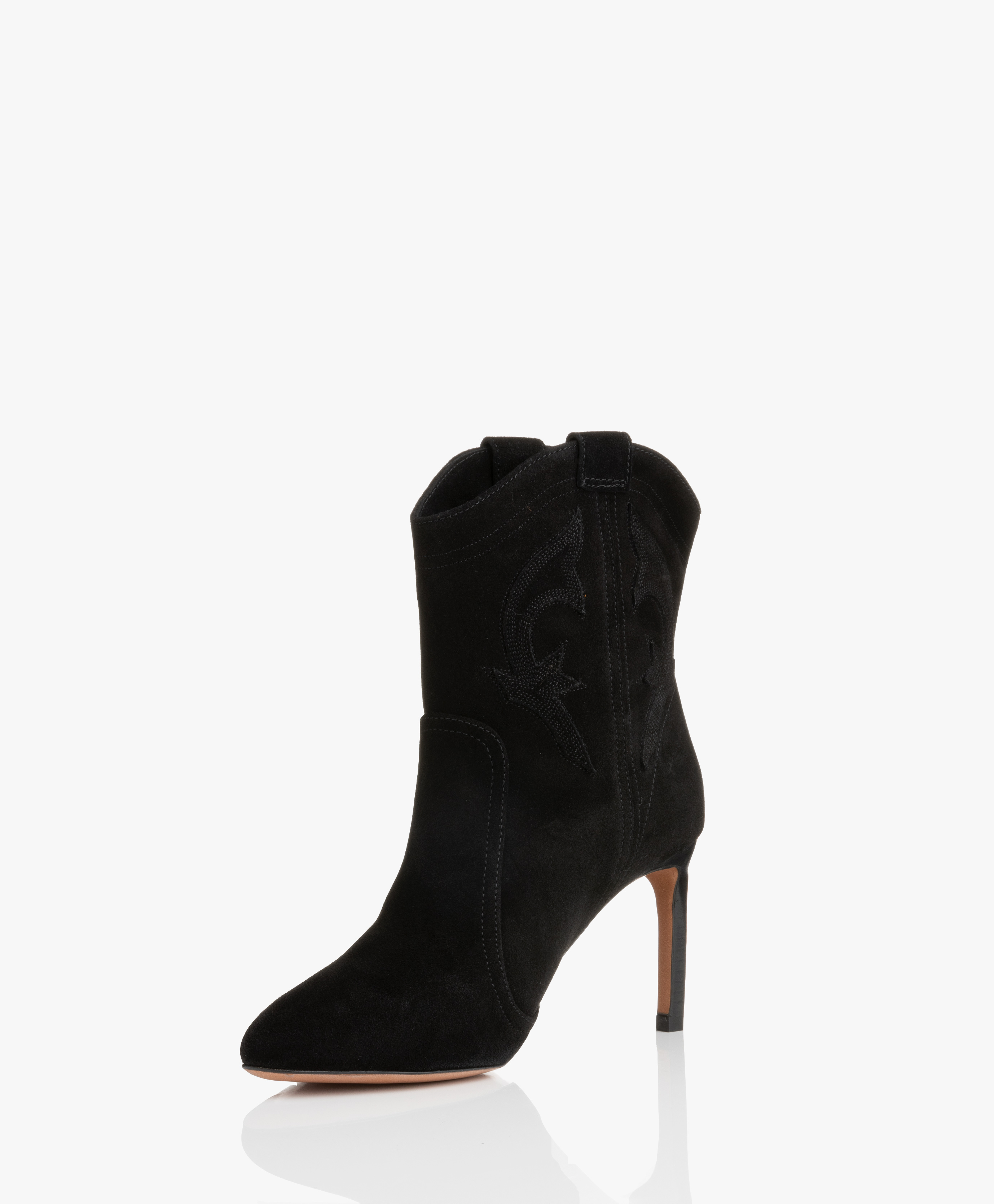 schuh caitlin ankle boot with buckle in black