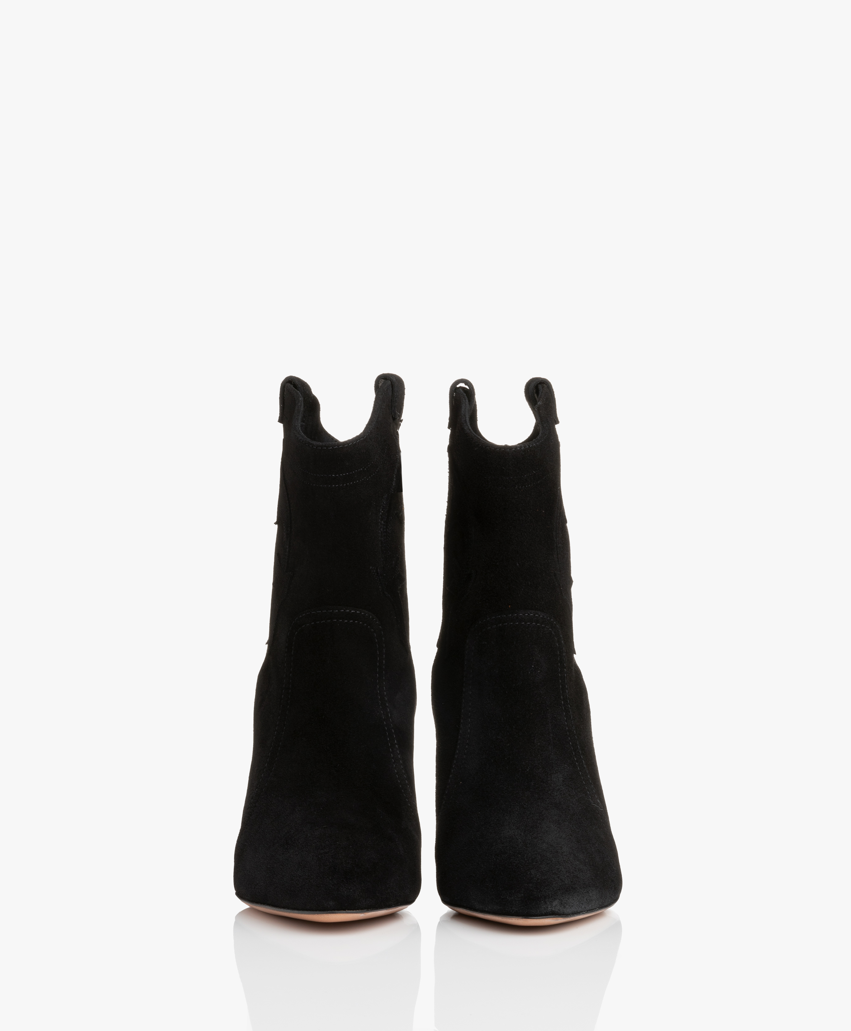 schuh caitlin ankle boot with buckle in black