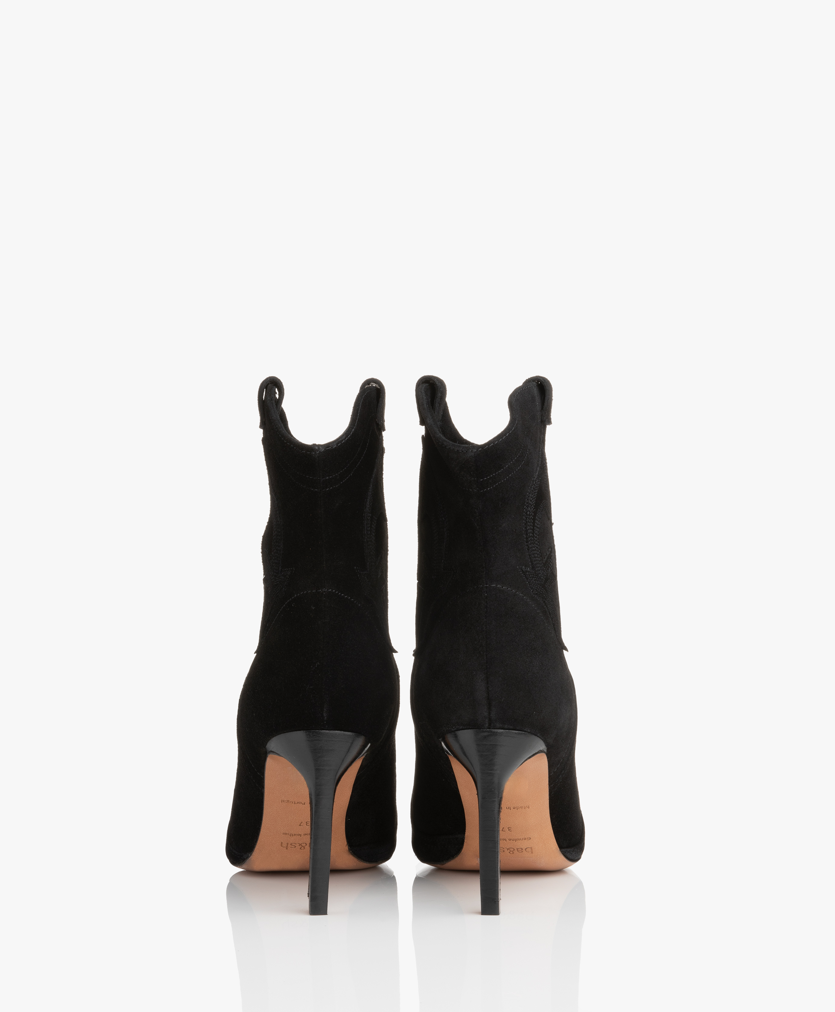 schuh caitlin ankle boot with buckle in black