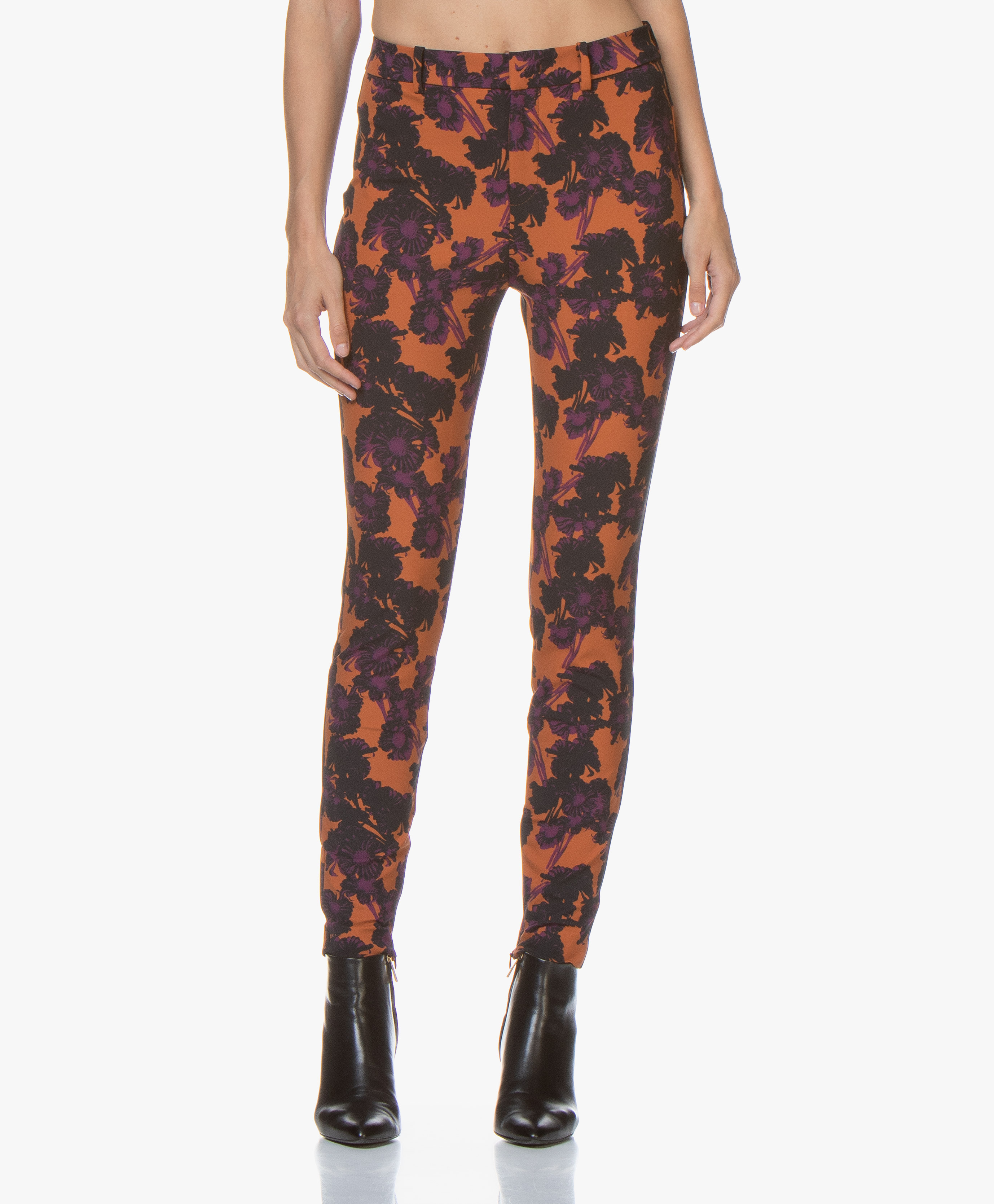 skinny floral pants