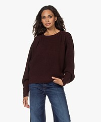 IRO Majas Wool Blend Sweater - Dark Burgundy