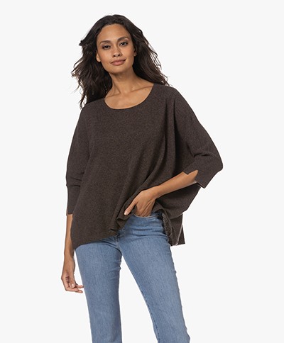 Repeat Loose-fit Cashmere Sweater - Chocolate