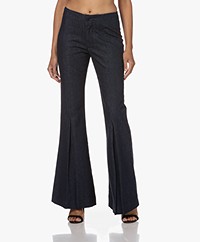 FRAME Flared Denim Pantalon met Plooi - Rinse