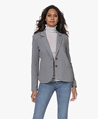 Repeat Tailored Jersey Blazer - Light Grey