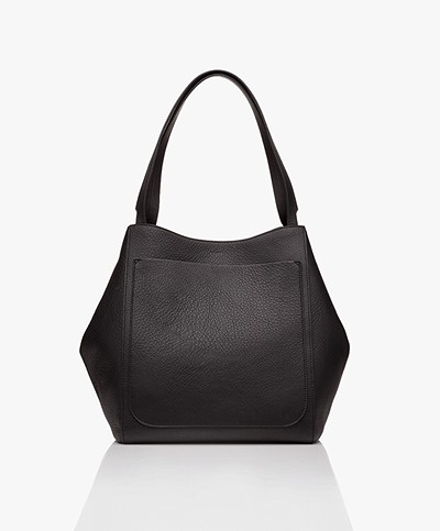 Filippa K Shelby Bucket Leather Bag - Black