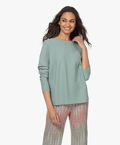 Drykorn Maila Pure Cotton Sweater - Sage Green