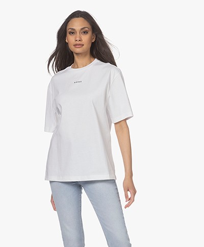 Róhe Toni Cotton T-shirt - White