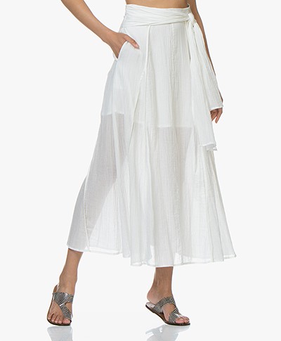 IRO Calie Voile Maxi Skirt - White