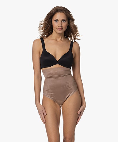 SPANX® Invisible Shaping High Waisted Thong - Cafe Au Lait