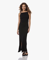 Filippa K Fitted Maxi Dress with Boat Neck - Black