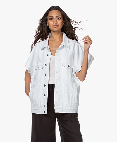 IRO Rungis Oversized Short Sleeve Jacket - White