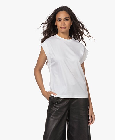 Vince Cotton Muscle Tee - Optic White