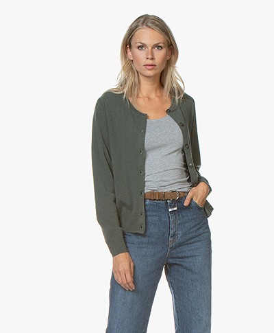 Closed Wool and Cashmere Cardigan - Caper Green