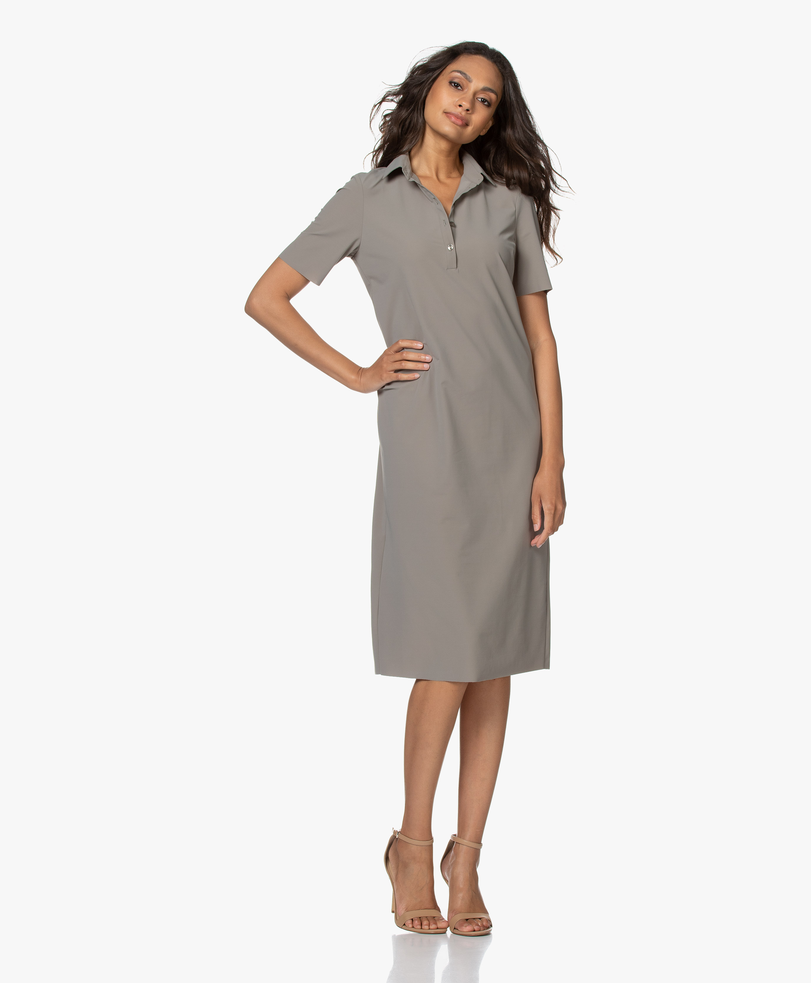 green polo dress