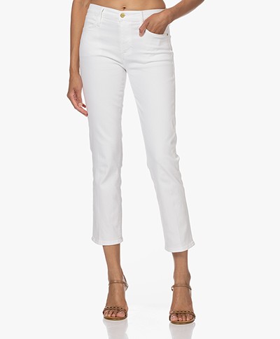 FRAME Le High Straight Cropped Jeans - Wit