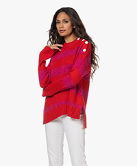 Zadig & Voltaire Malta Striped Cashmere Sweater - Japon