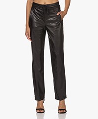 Drykorn For Faux Leather Pants - Black