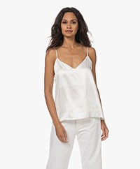 By Dariia Day Mulberry Zijden Camisole - Powder White