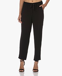 no man's land Stretch Crêpe Pull-on Broek - Zwart