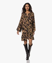 by-bar Ted Lilli Print Jurk - Bruin/Multi