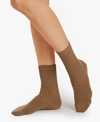 HANRO Wool Blend Socks - Cinnamon