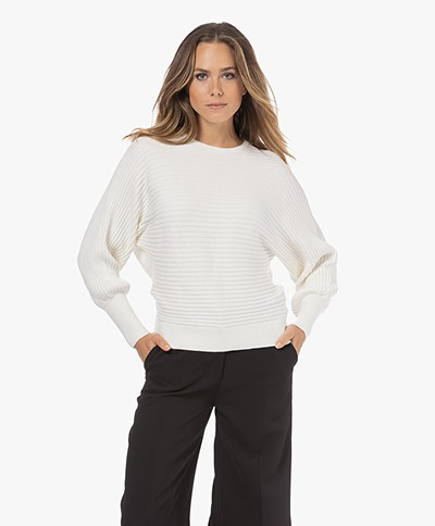 Josephine & Co Klaartje Cotton Blend Sweater - Off-white 