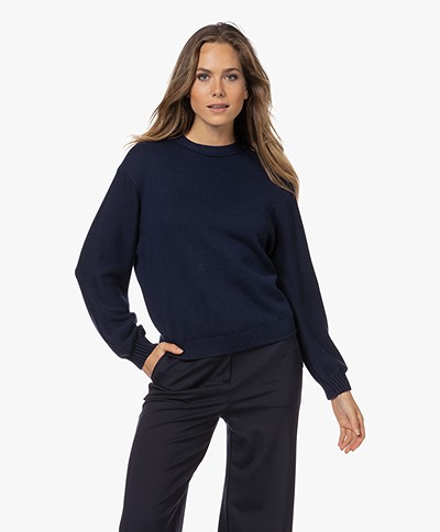 Josephine & Co Karina Cotton Blend Sweater - Navy