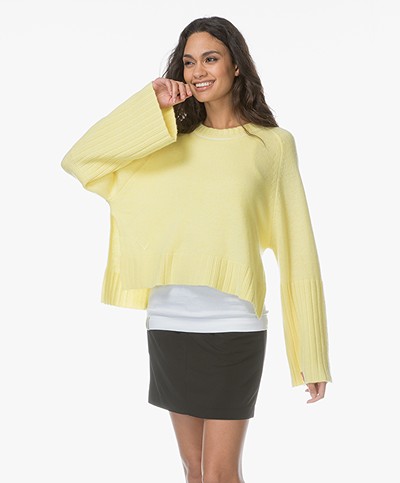 Zadig & Voltaire Lea Cashmere Sweater - Lemon