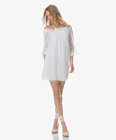 BRAEZ Daphne Voile Off-shoulder Dress - White 