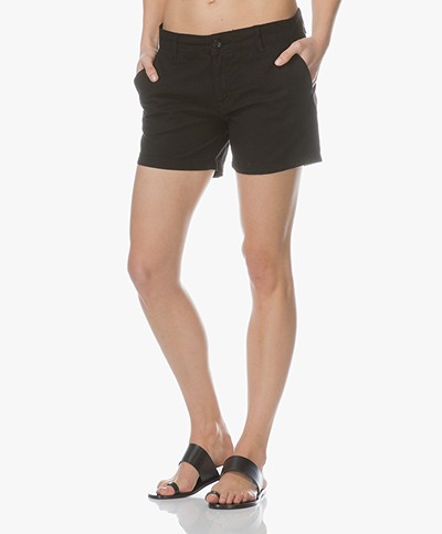 BRAEZ Sheril Linen Blend Shorts - Black
