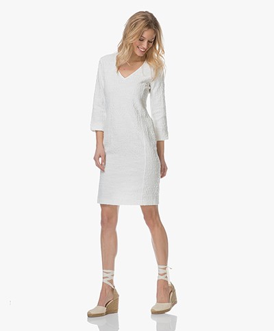 Josephine & Co Livia Jacquard Boucle Dress - White