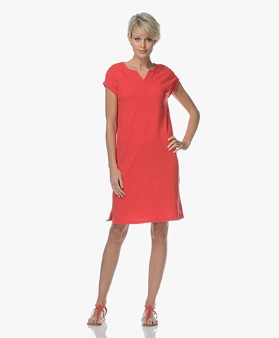 BY-BAR Hanna Flame Jersey Dress - Red
