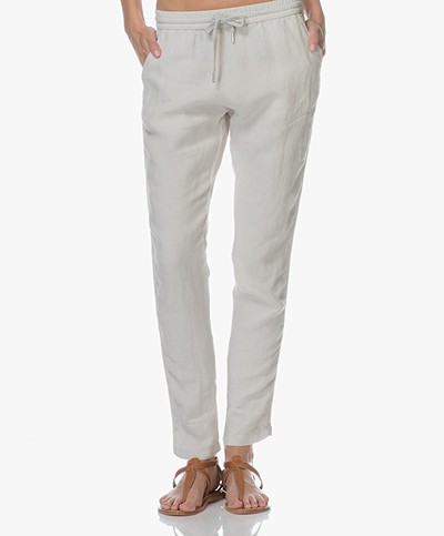Josephine & Co Levi Sporty Linen Pants - Silver Grey