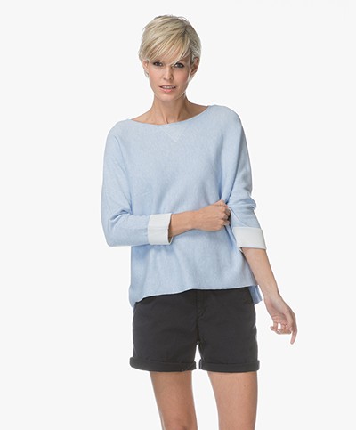 Josephine & Co Lieve Fine Knitted Pullover - Light Blue
