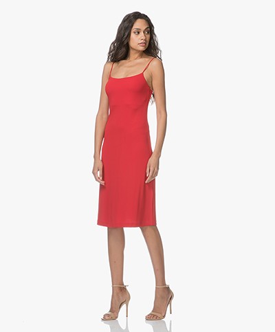 Filippa K Jersey Crepe Strap Dress - Red 