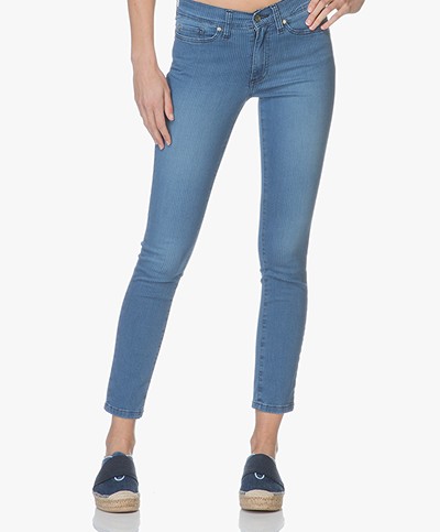 Indi & Cold Skinny Jeans with Stripes - Tejano