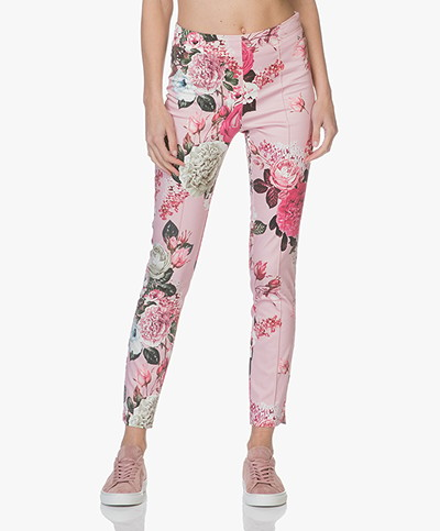 Kyra & Ko Nilla Floral Print Pants - Pink
